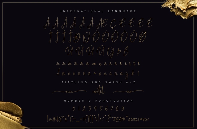 Ejemplo de fuente Mathelline Italic